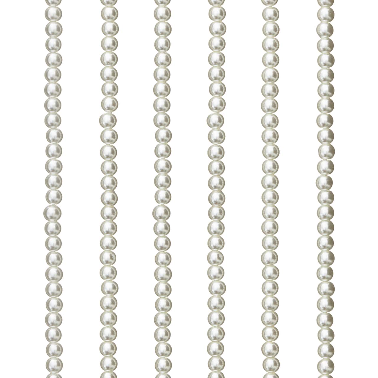 12 Pack: White Pearl Glass Beads, 4mm by Bead Landing&#x2122;
